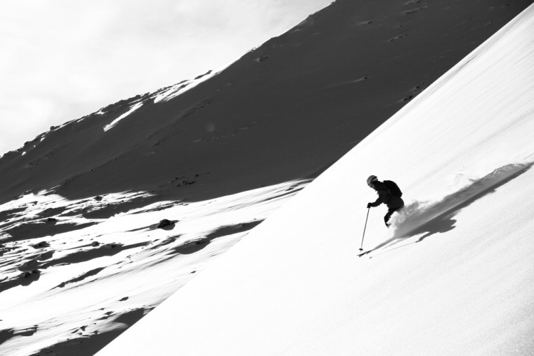 Fin puderåkning på Vassitjokka. Mars 2012. Foto: Andreas Bengtsson